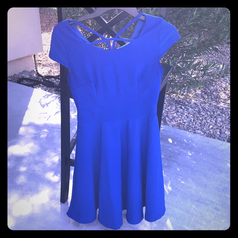 Bright Blue Vintage Dress
